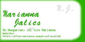 marianna jalics business card